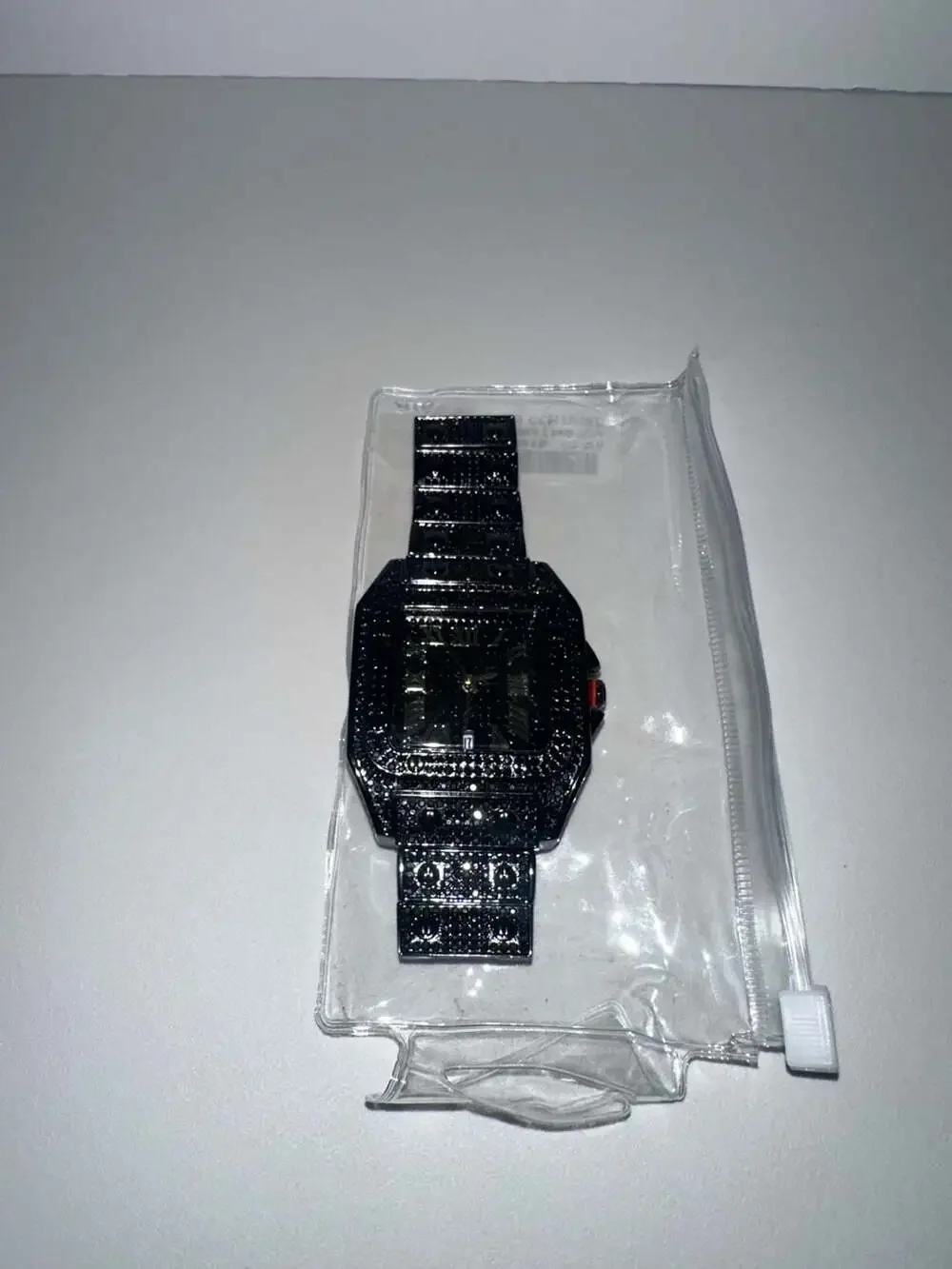 Iced Out All-Black Statement Watch SKU 9203AD